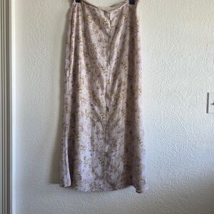 Rampage Lavender & Cream Floral Maxi Skirt